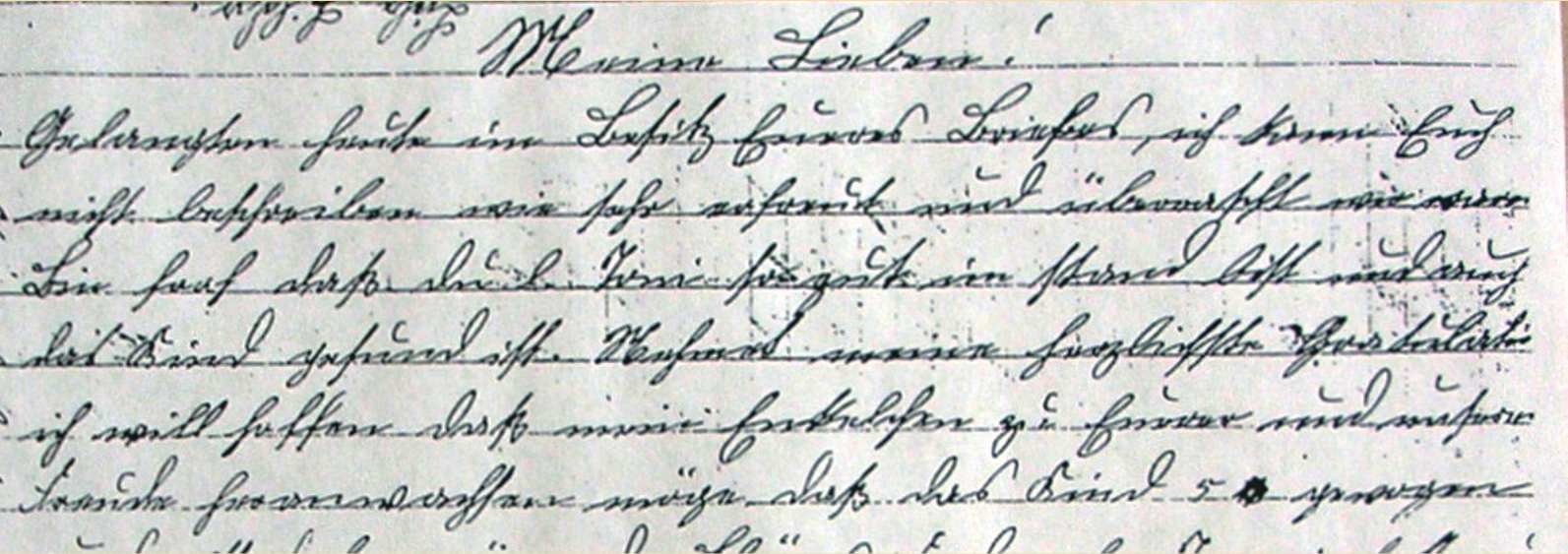handschriftlicher Brief