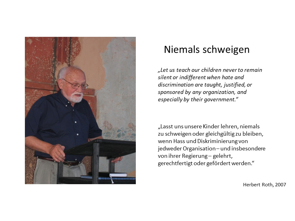 Karte mit Porträt und Text